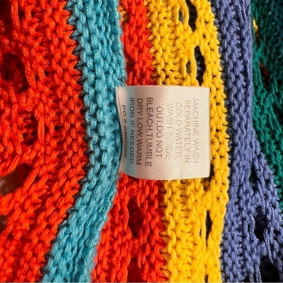 Show Me Your Mumu Cruz Sweater Rainbow Tropic Knit Sz-XS - Picture 2 of 9